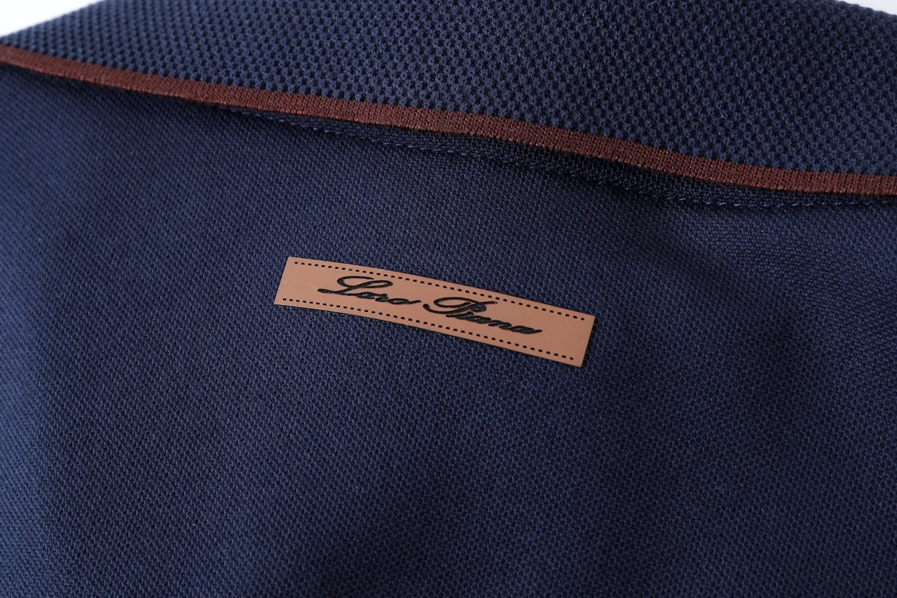 Loro piana ， ，logo ， ， ， Retro Same Style polo Versatile : Royal Blue Size：M-3XL